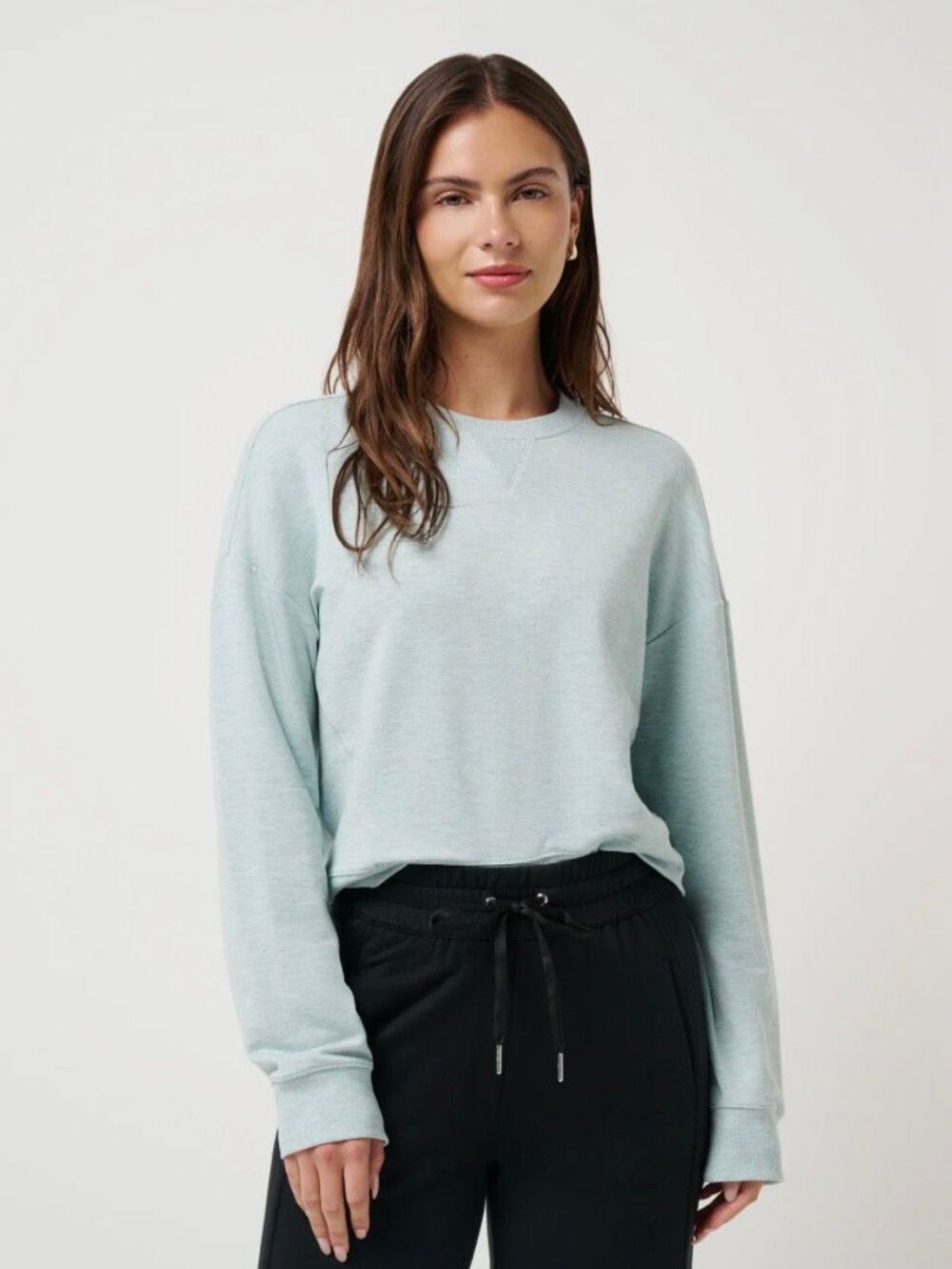 Travis Matthew Cloud Terry Crew in Heather Ether Size S